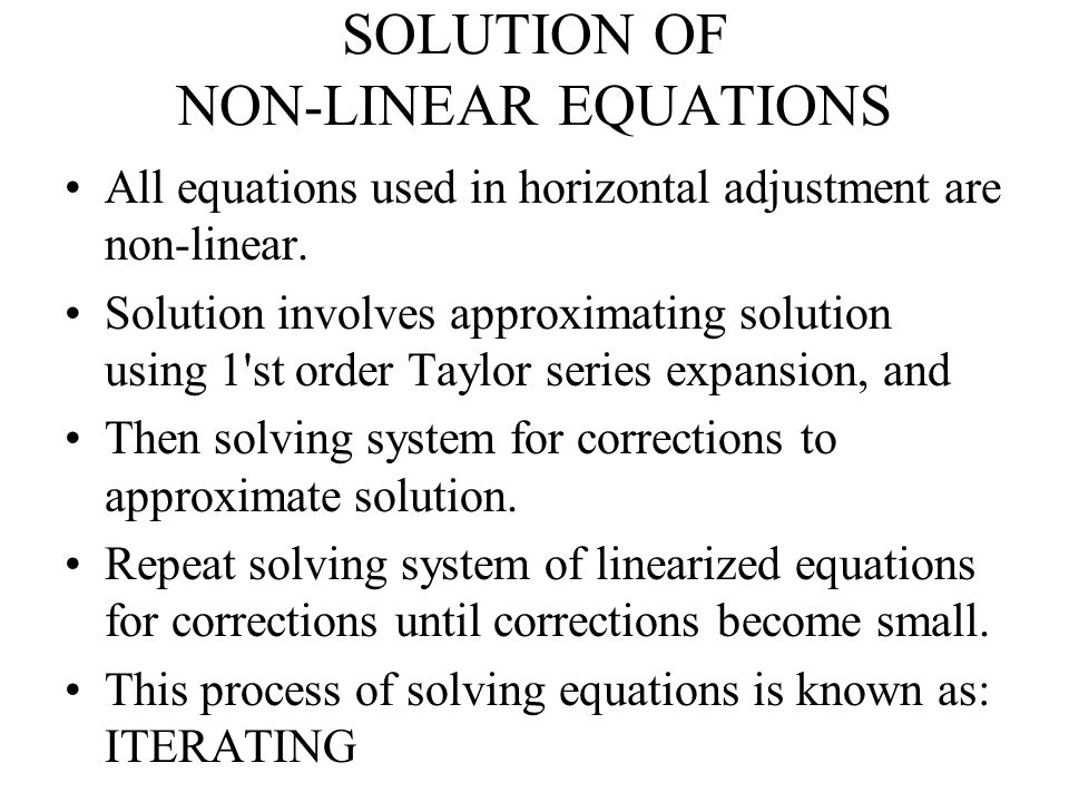 Solving Nonlinear Equations Talkchannels Taylor Series Solution Of Non Linear Equations All