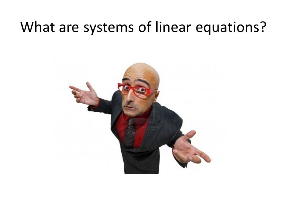 What are systems of linear equations