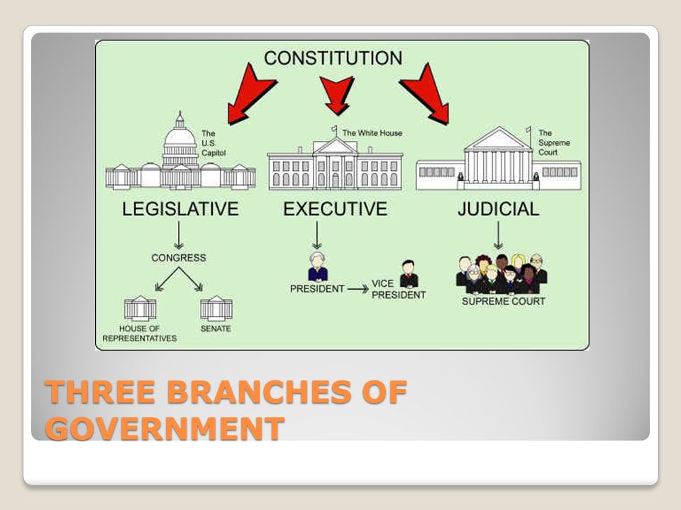 THREE BRANCHES OF GOVERNMENT