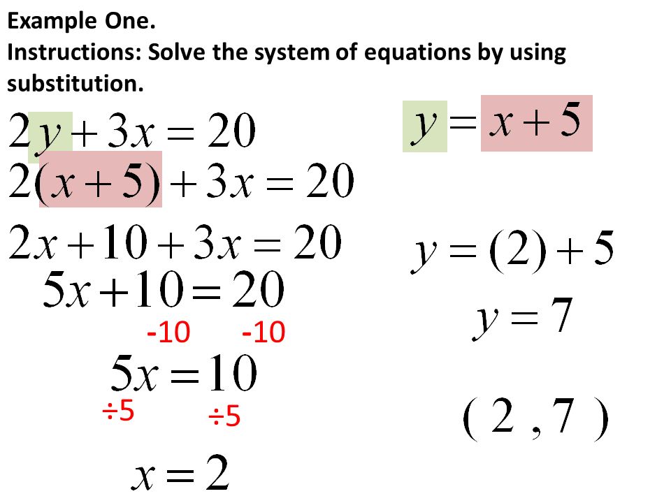 Solving The System Of Linear Equations Talkchannels Chapter Section Topic Simultaneous Linear Equations Vocabulary