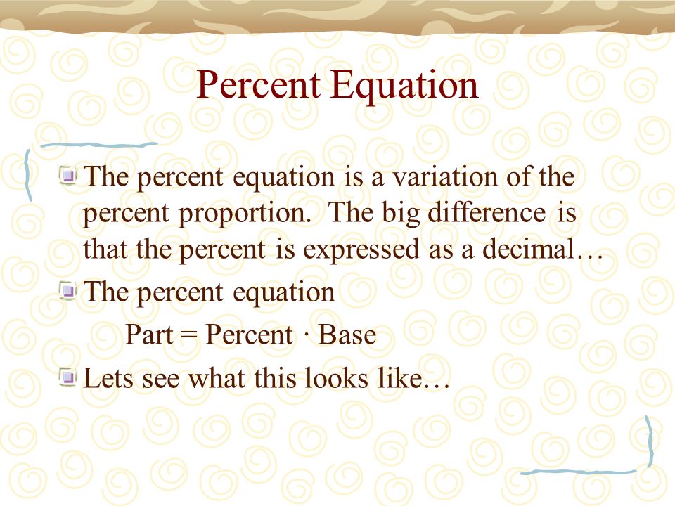 Mj2a Ch 6 7 Percent Equation Bellwork Use The 6 Percent