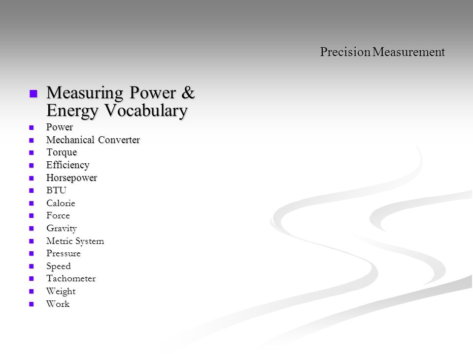 work power and energy vocabulary