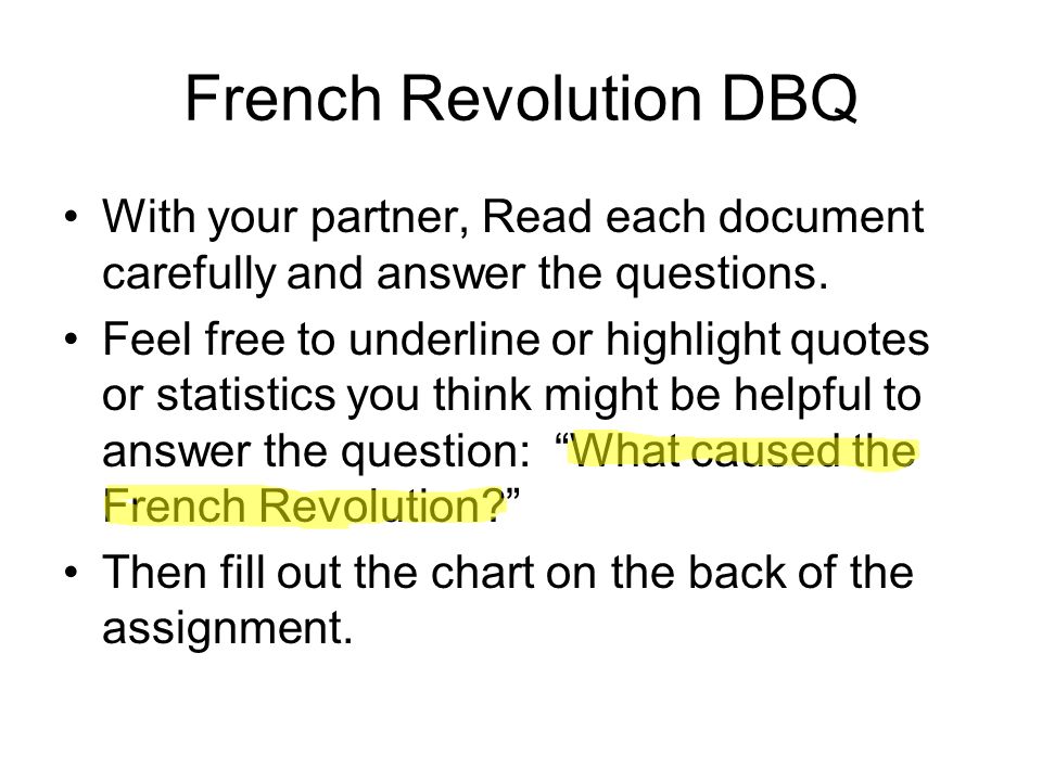 French revolution dbq essay regents