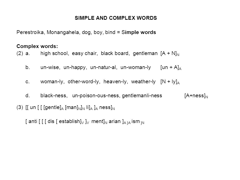 other word for simple
