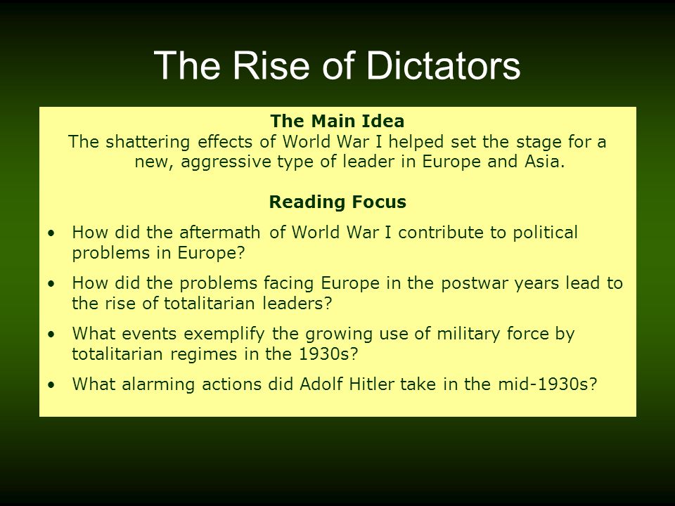 rise of dictators notes rise of dictators notes