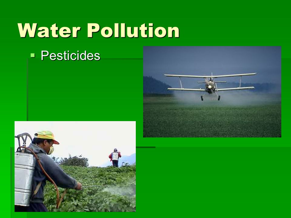 Water Pollution  Pesticides