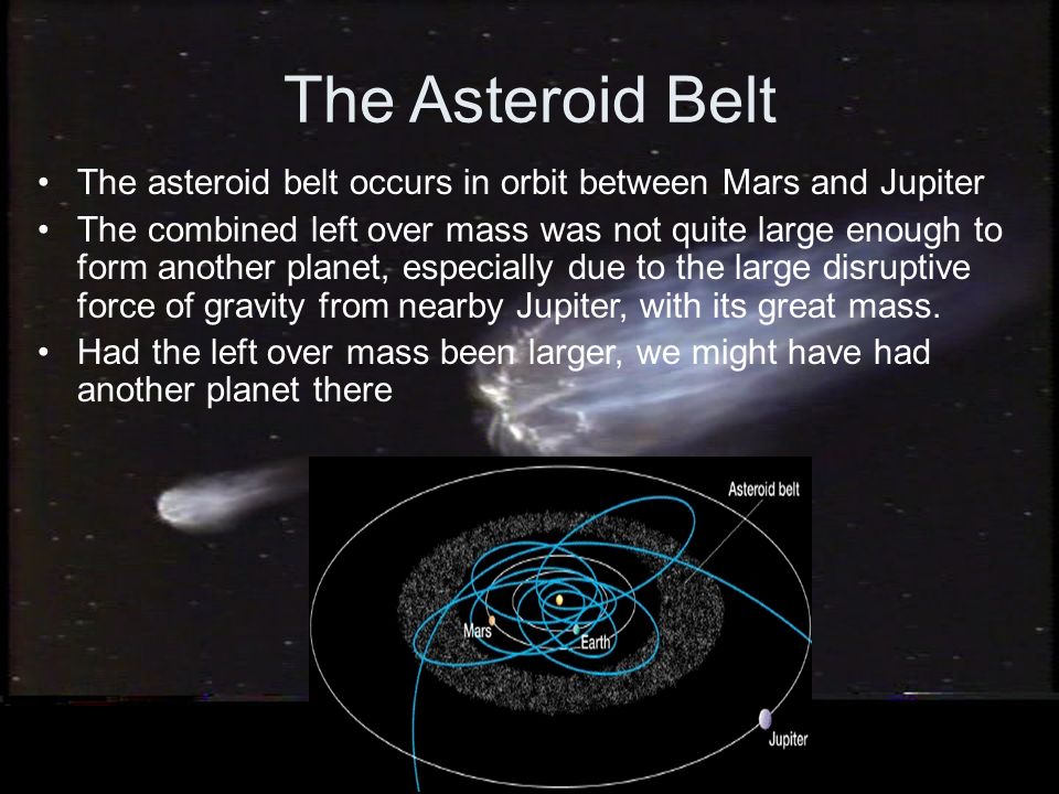 minor members of the solar system asteroids meteors comets ppt how did asteroids form