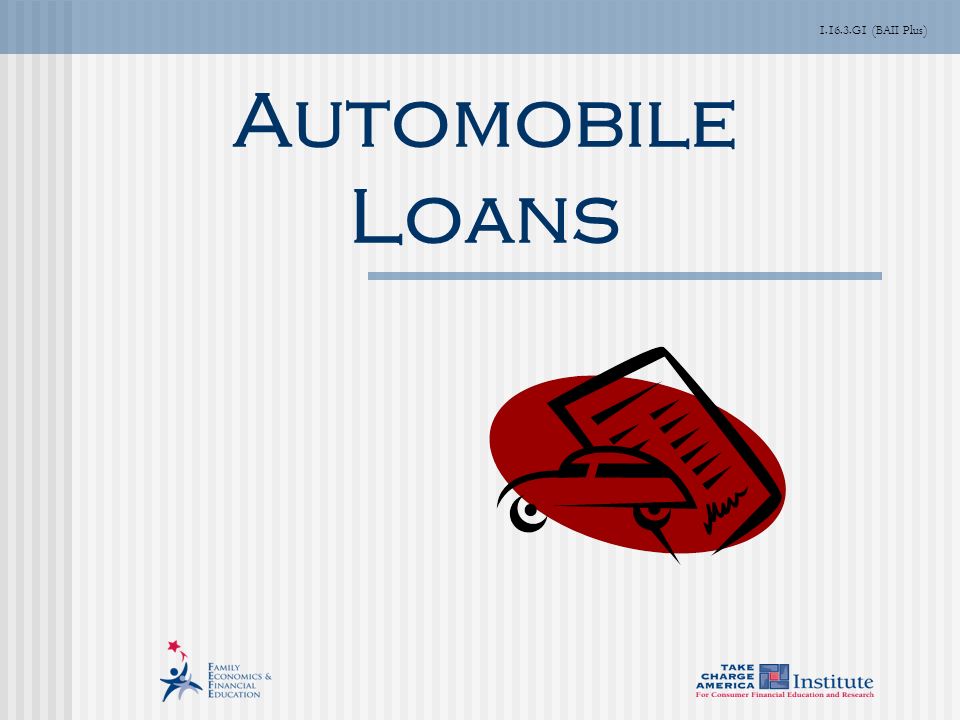 G1 (BAII Plus) Automobile Loans
