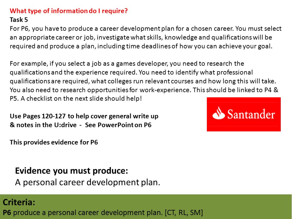 career development plan example