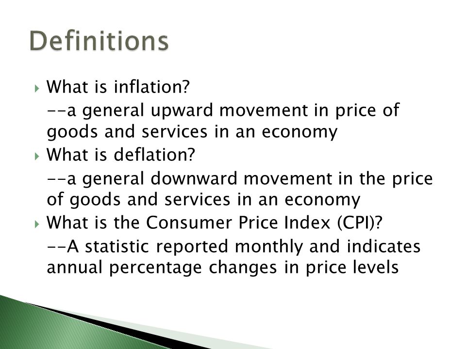  What is inflation.