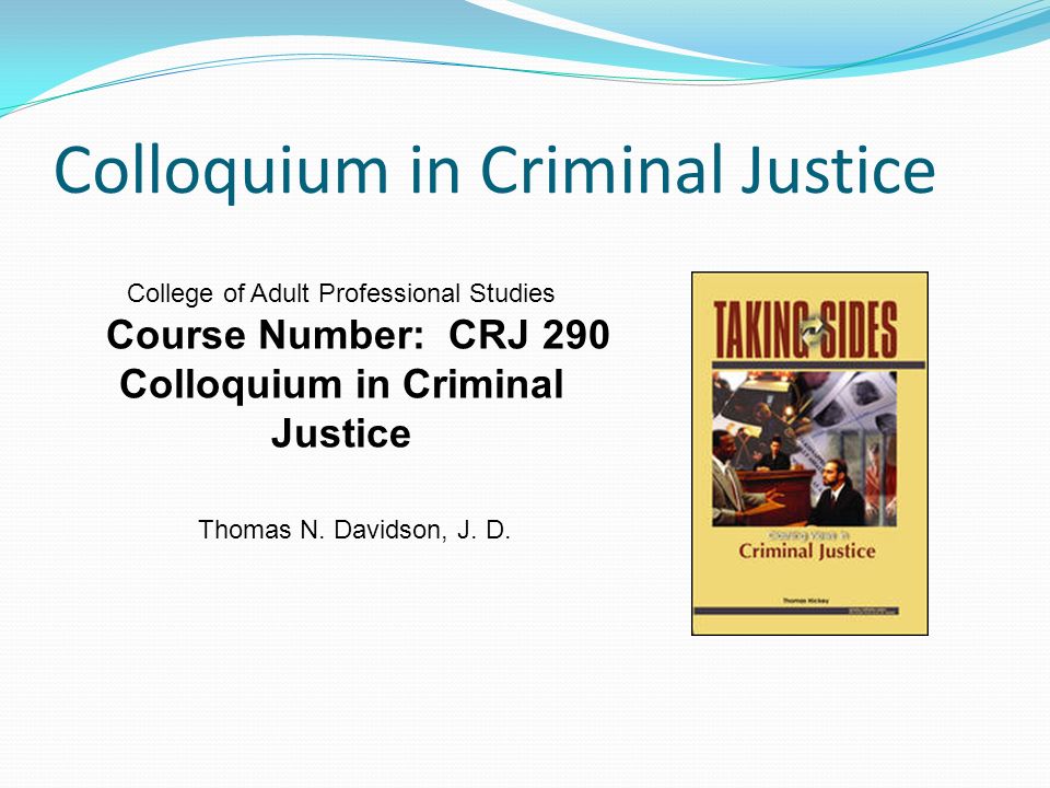 Criminal Justice subject college Criminal Justice subject college