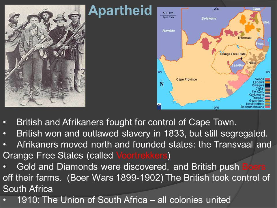 British and Afrikaners fought for control of Cape Town.