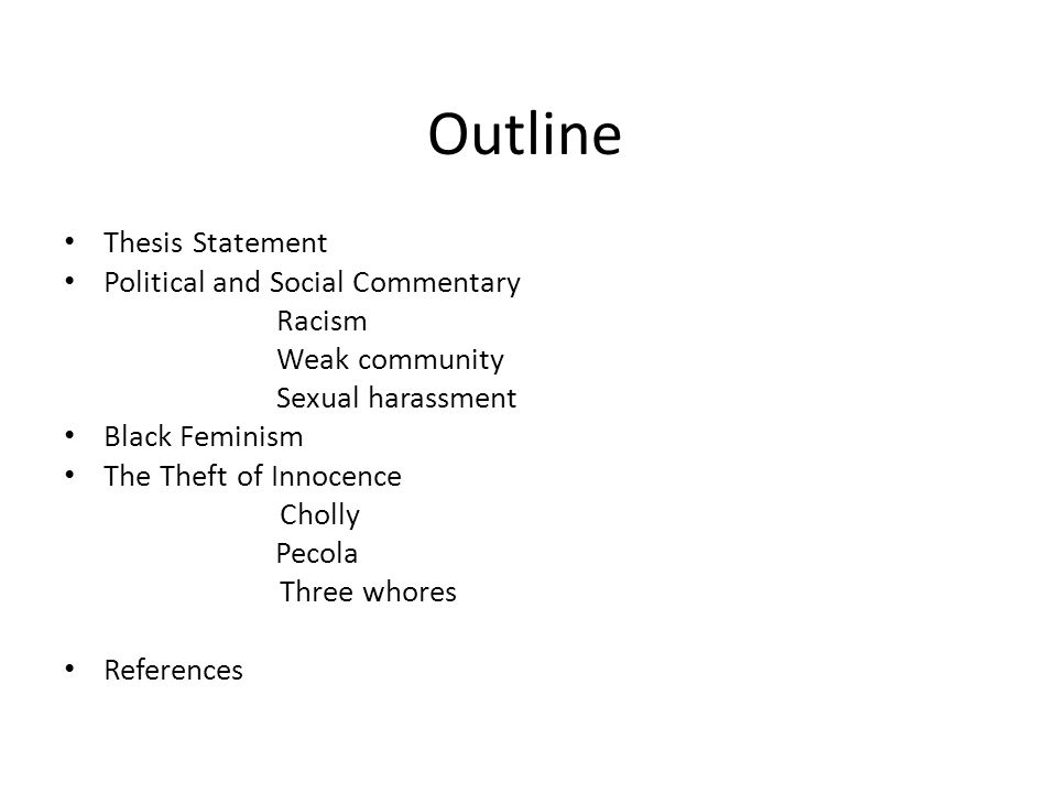Thesis statement about feminism