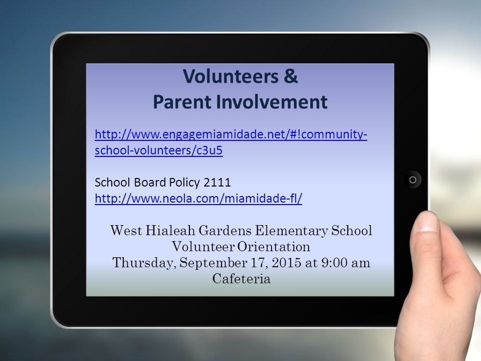 West Hialeah Gardens Elementary Second Grade Orientation August 13