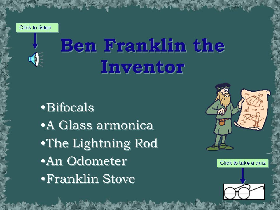 benjamin franklin timeline