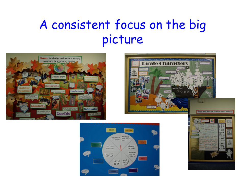A consistent focus on the big picture