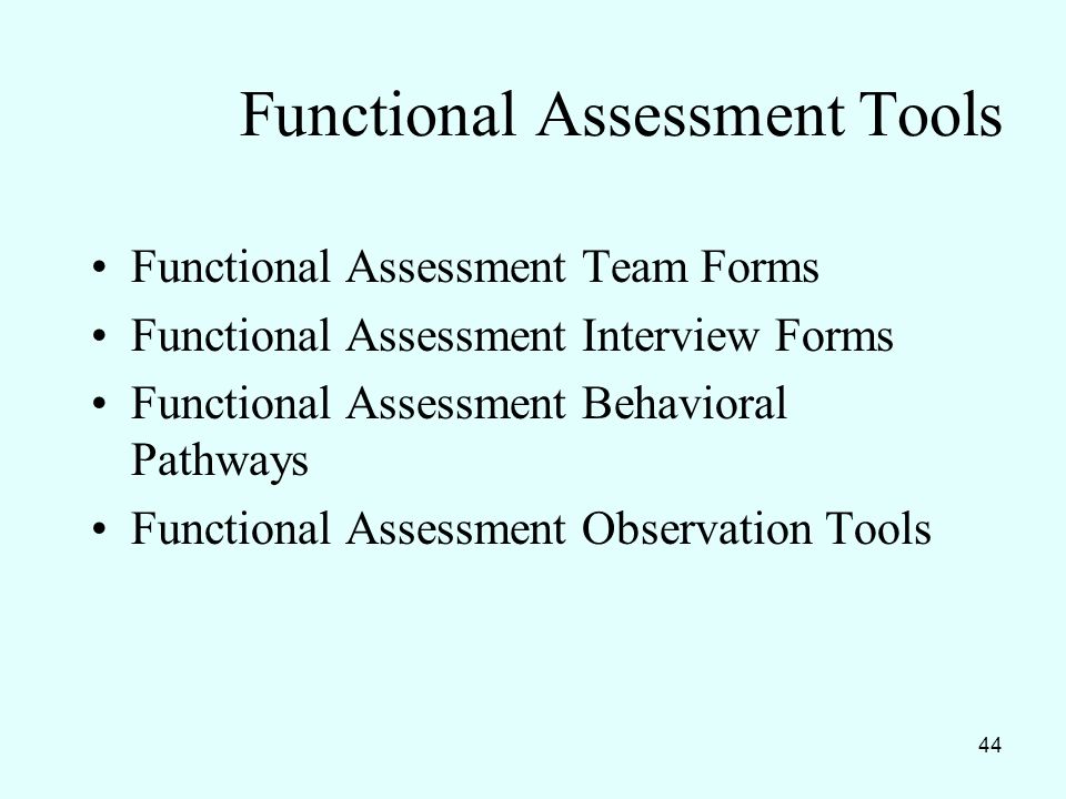 Functional behavior assessment interview form teacher report