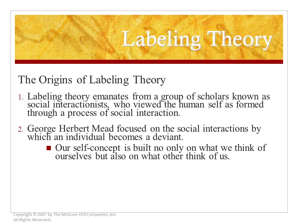 Howard becker labeling theory