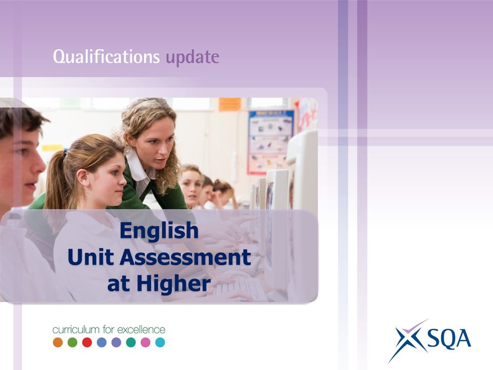 English Unit Assessment at Higher
