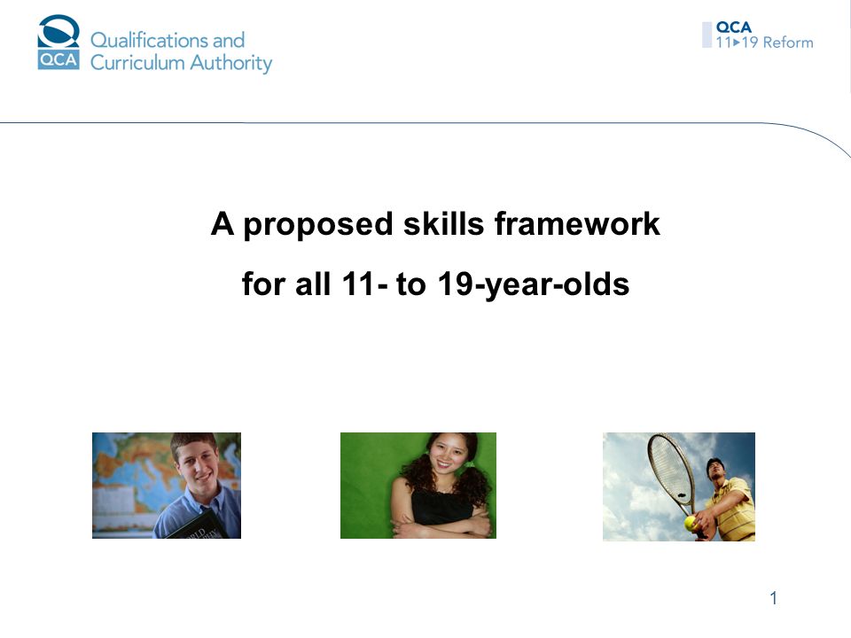 1 A proposed skills framework for all 11- to 19-year-olds