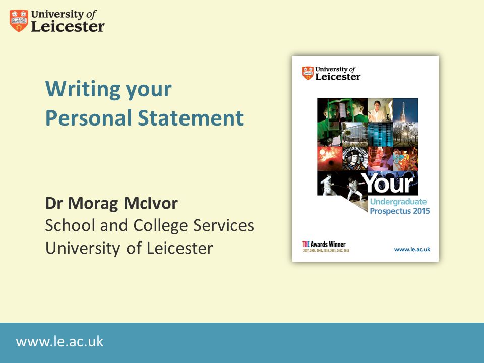 How to start your personal statement for university