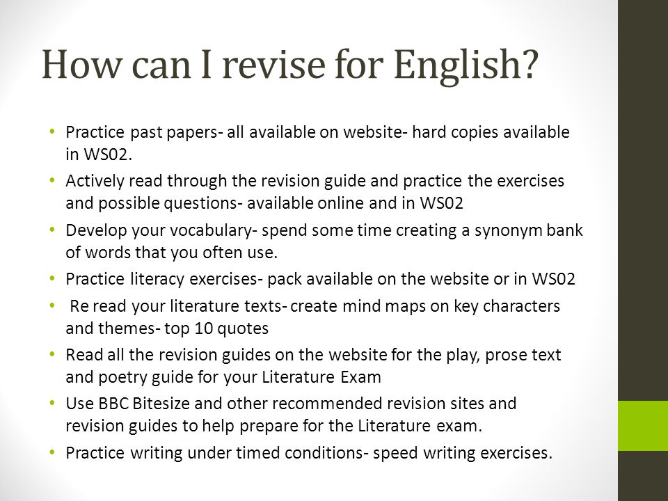 How to write an english literature essay gcse