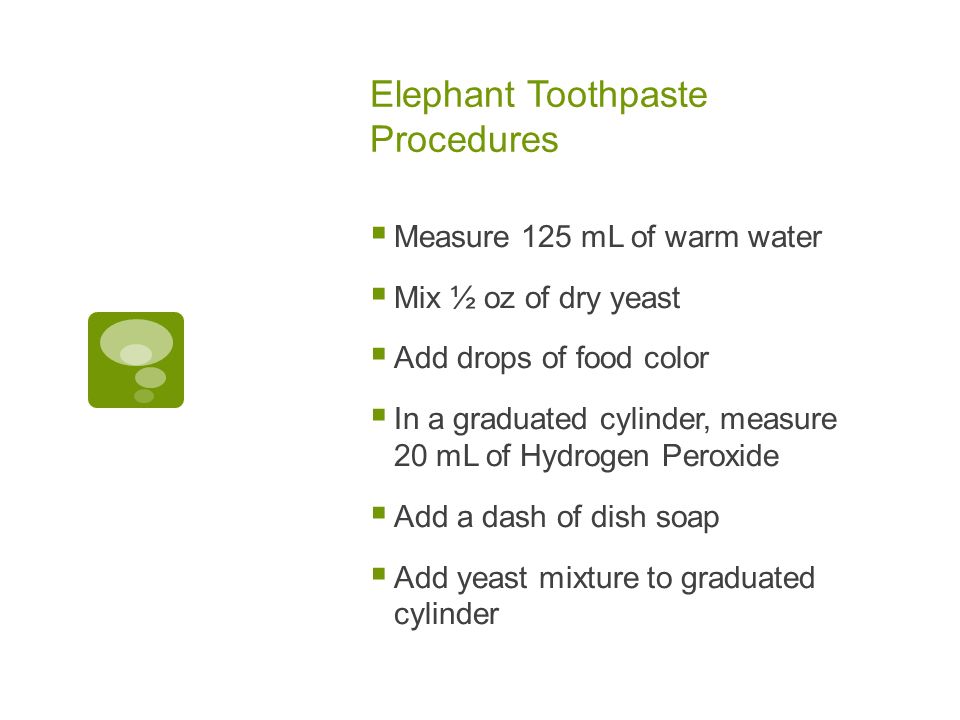 Observations Qualitative Vs Quantitative 6 Elephant Toothpaste Procedures