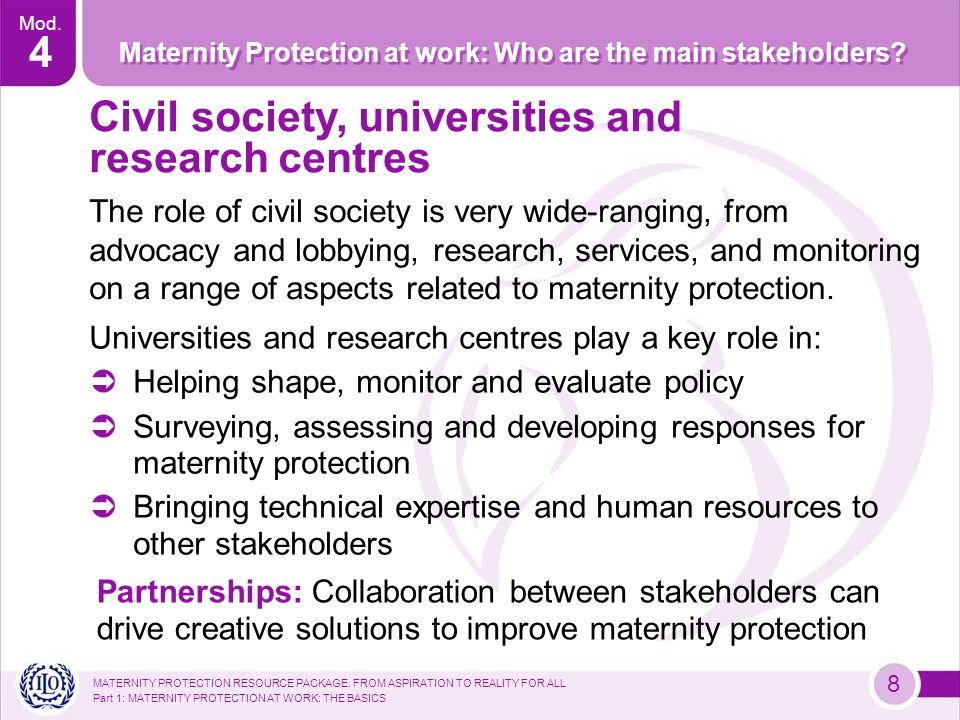 MATERNITY PROTECTION RESOURCE PACKAGE.