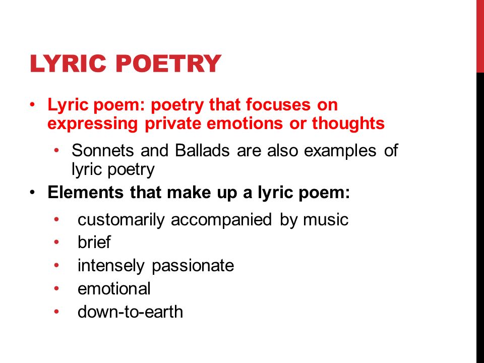 Example of lyrical essay