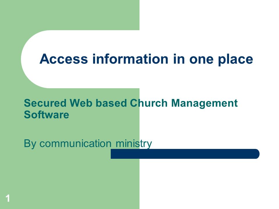 Church Ministry Management Software