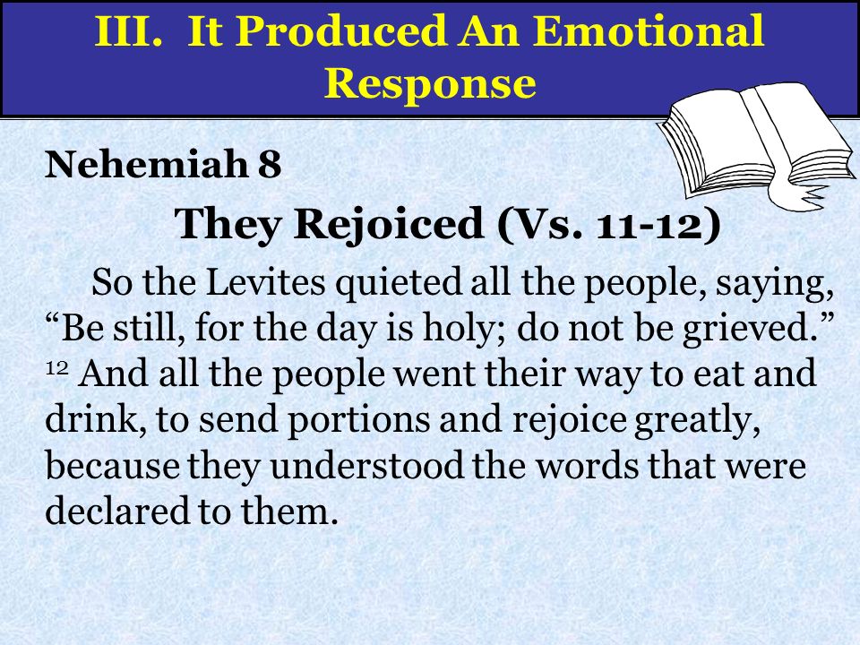 Nehemiah 8 They Rejoiced (Vs.