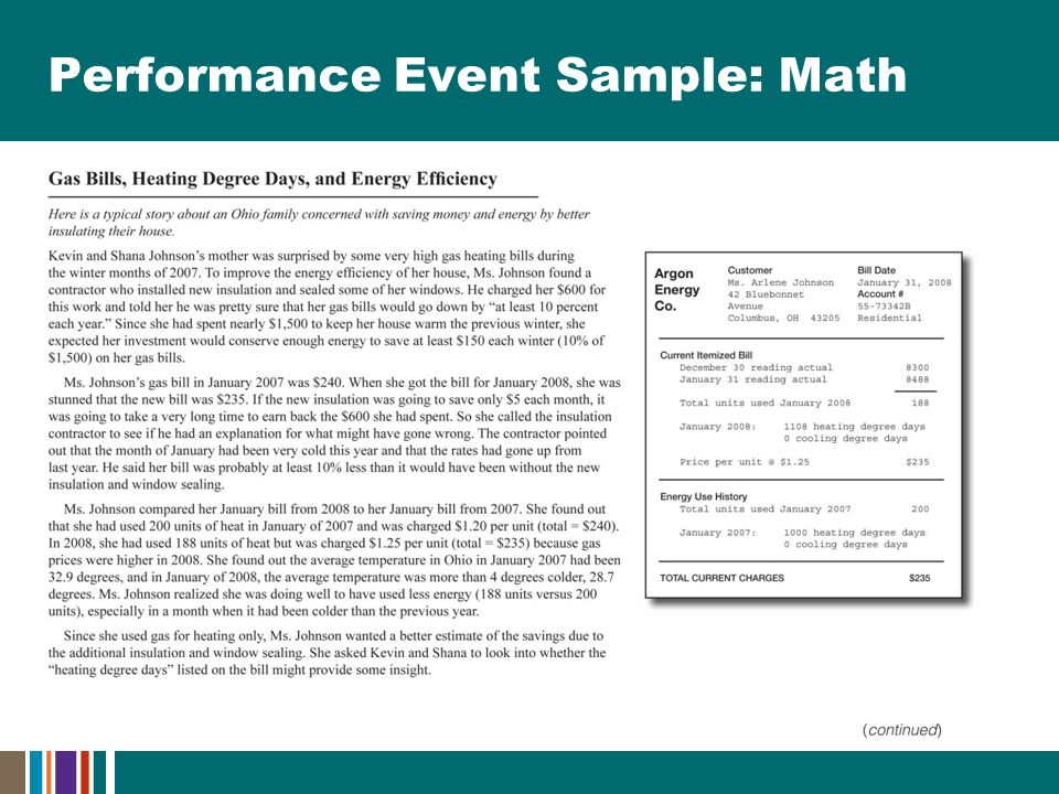Performance Event Sample: Math