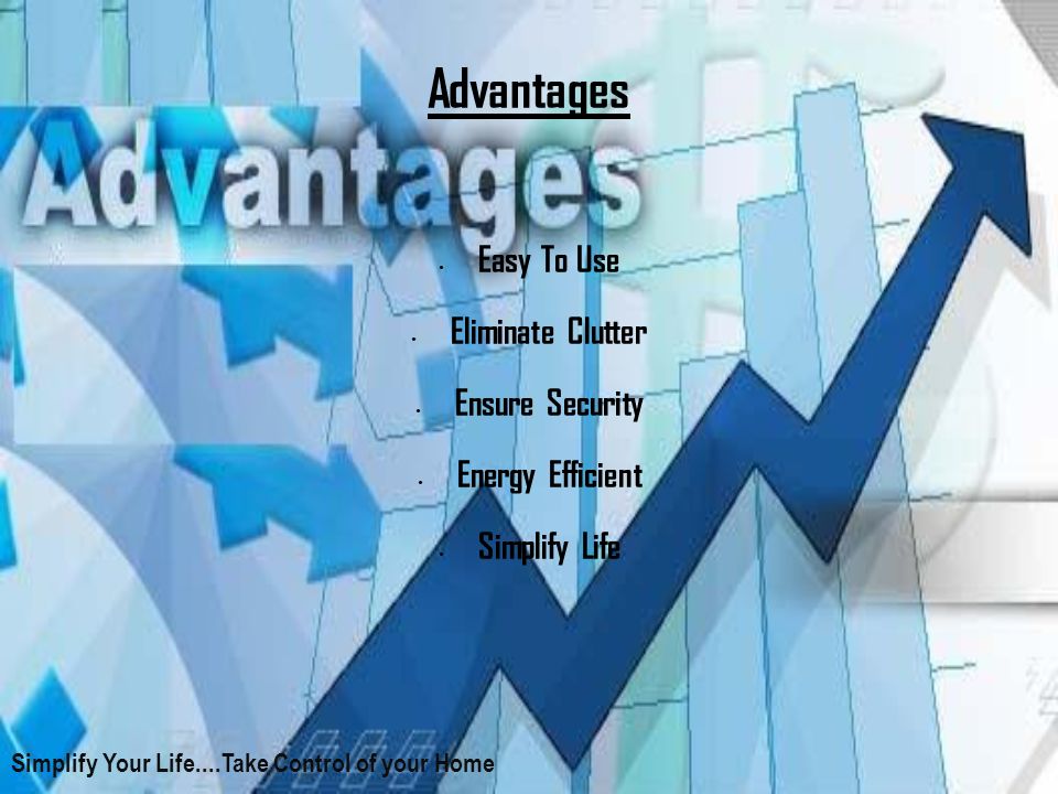 Advantages Easy To Use Eliminate Clutter Ensure Security Energy Efficient Simplify Life