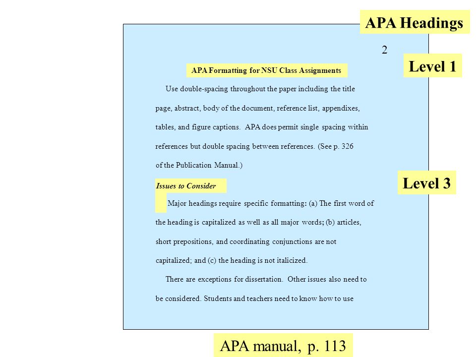 apa double spaced