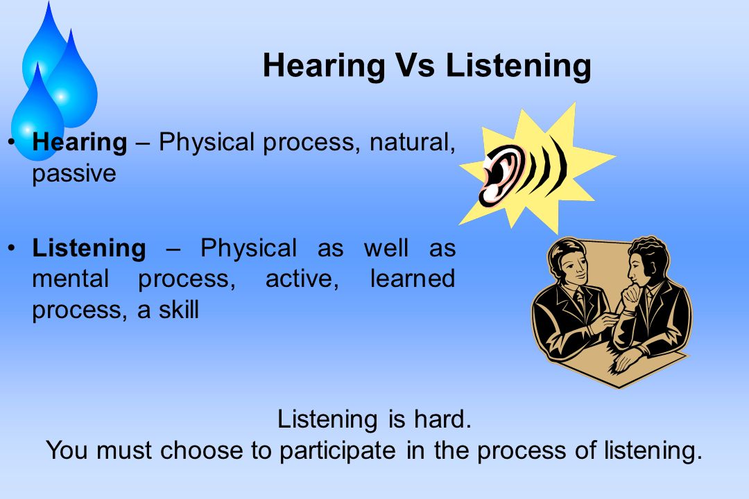the listening process This stage of the listening process is the one during which the listener assesses the information they received, both qualitatively and quantitatively evaluating allows the listener to form an opinion of what they heard and, if necessary, to begin developing a. the listening process This stage of the listening process is the one during which the listener assesses the information they received, both qualitatively and quantitatively evaluating allows the listener to form an opinion of what they heard and, if necessary, to begin developing a.