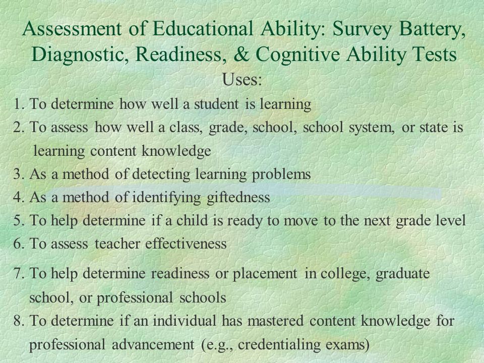 diagnostic essay format