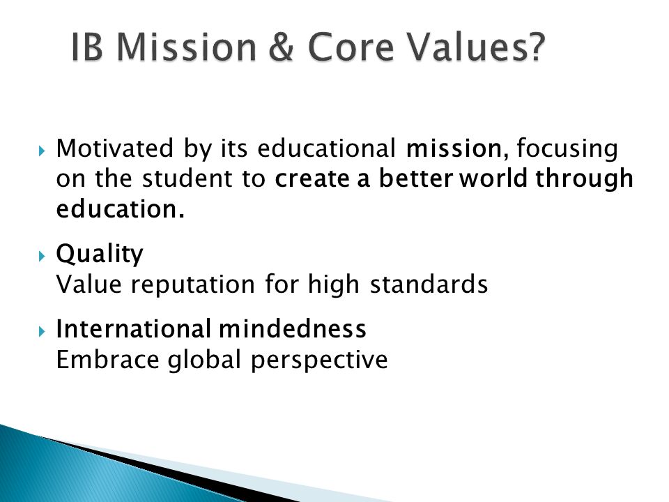  Motivated by its educational mission, focusing on the student to create a better world through education.