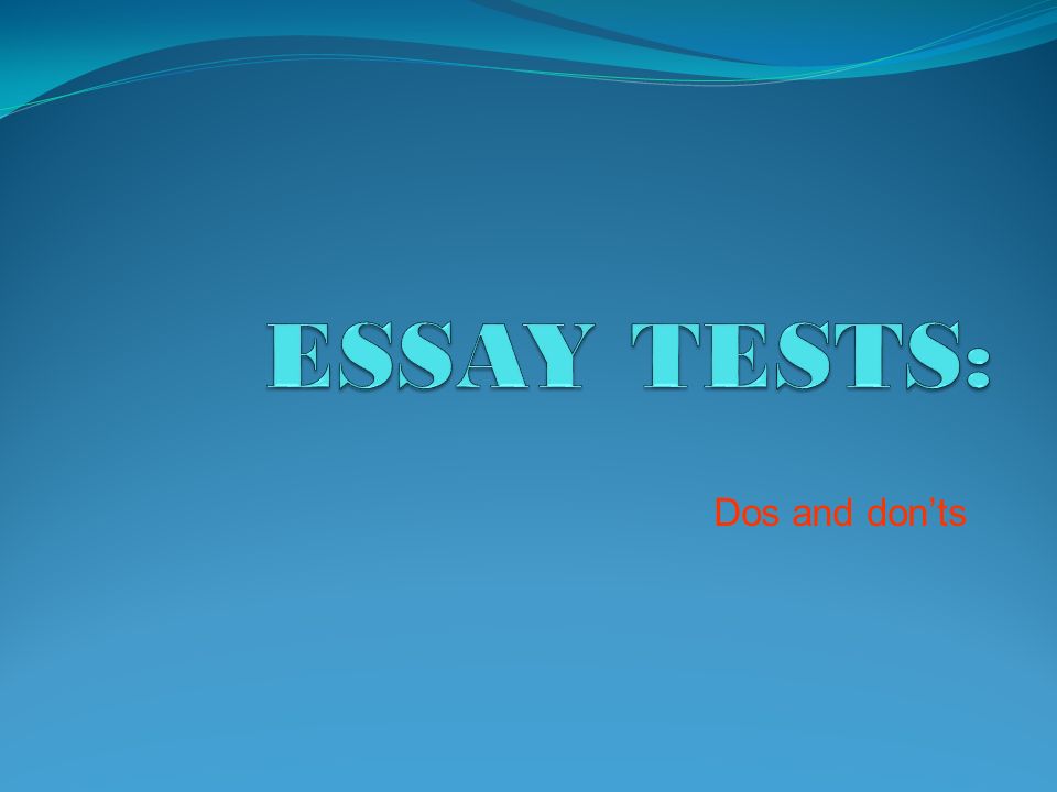 How to answer essay test questions