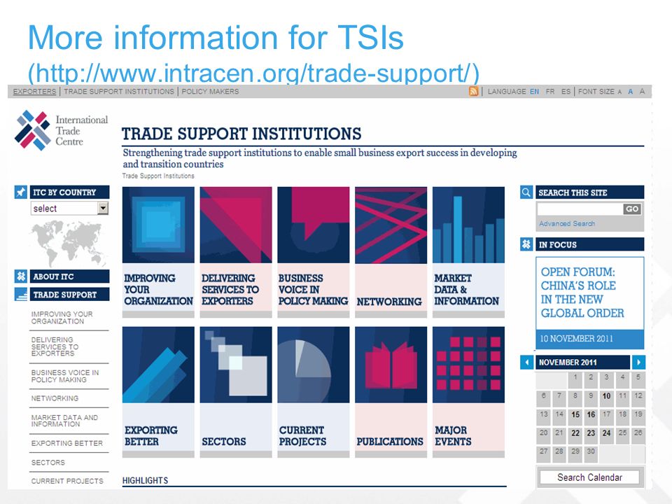 More information for TSIs (