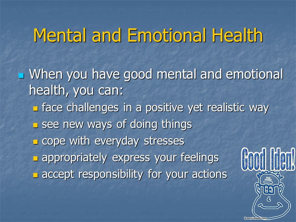 good mental and emotional health