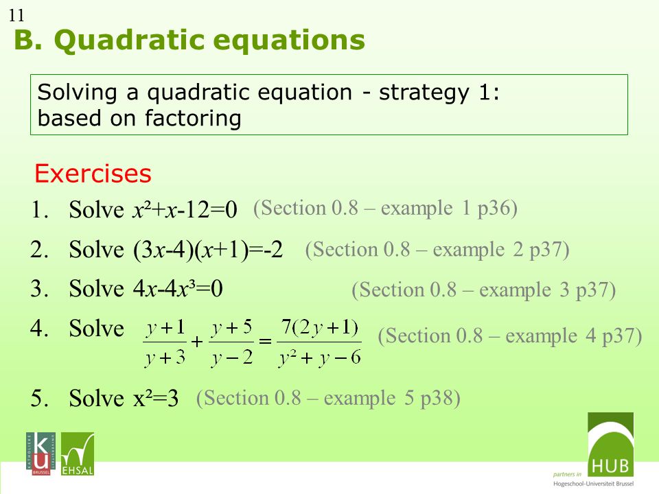 Quadratic Equation Exercises Tessshlo Quadratic Equations Exercises Talkchannels