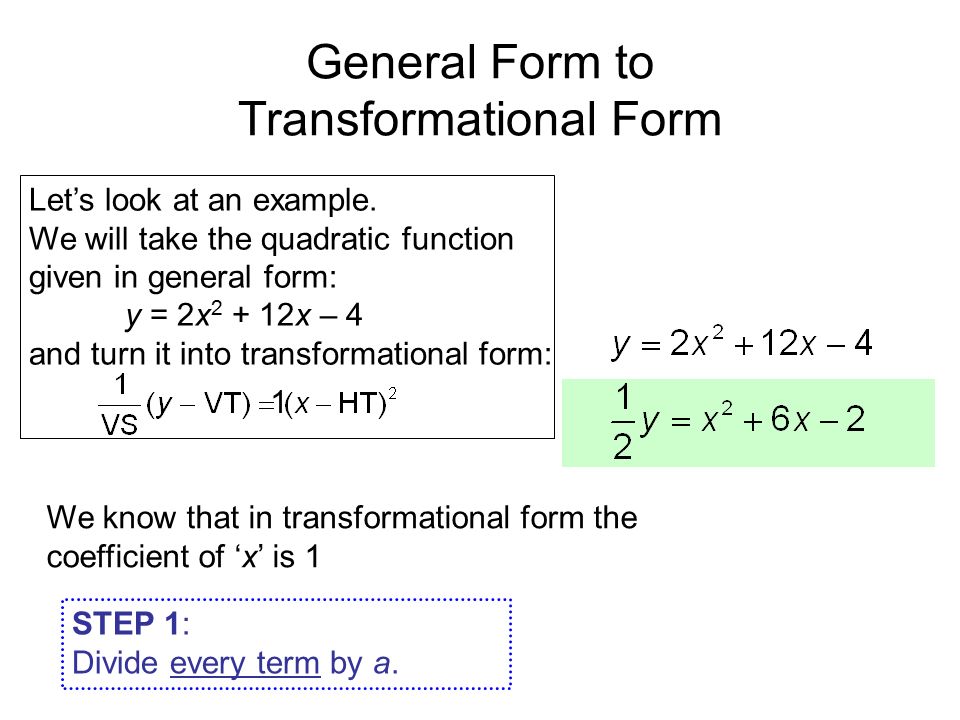 Quadratic Equation In General Form Talkchannels The Powers Of General Form Probe Below Are 5 Diffe Ways