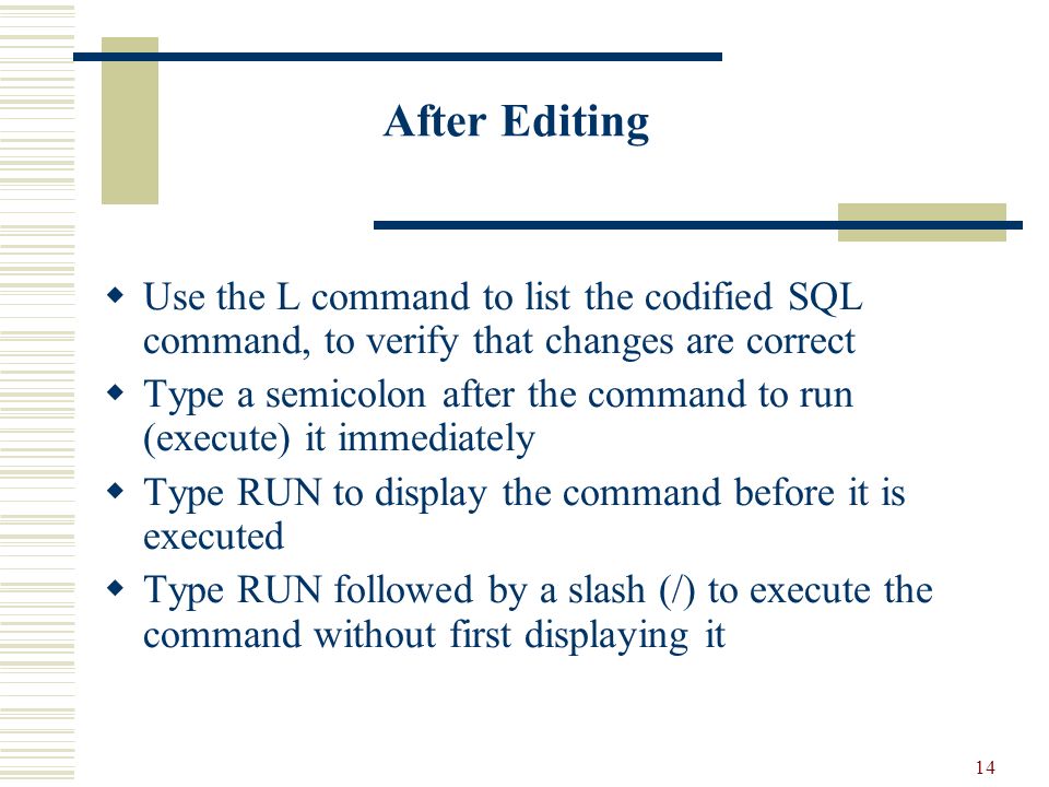 1 an introduction to sql 2 objectives understand the concepts to enter a null value into a table you use a special format of the null command