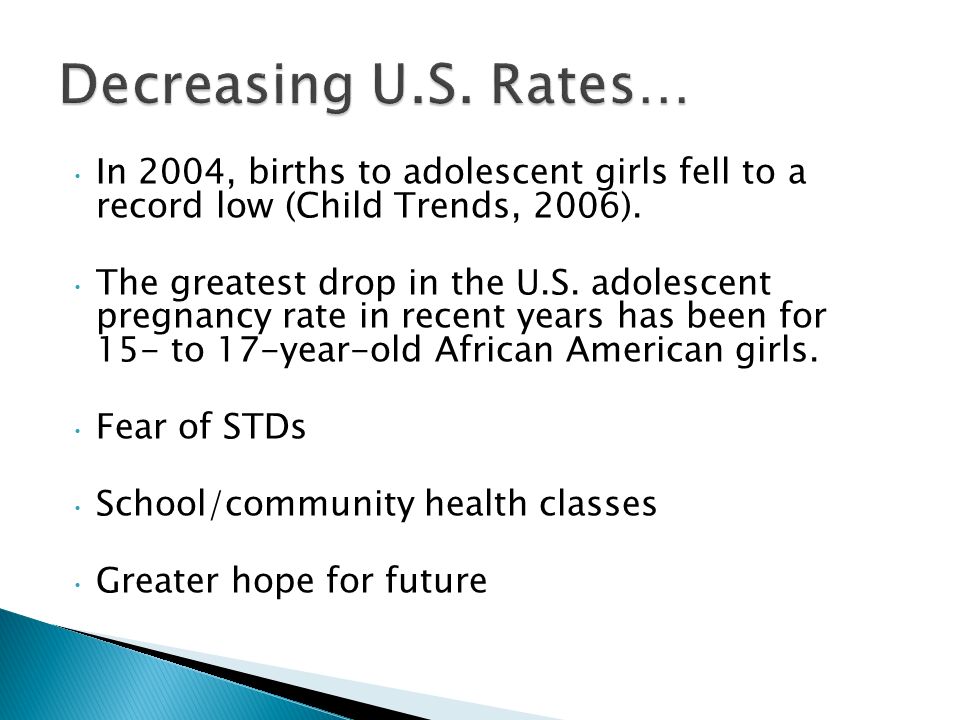 teen pregnancy child trends