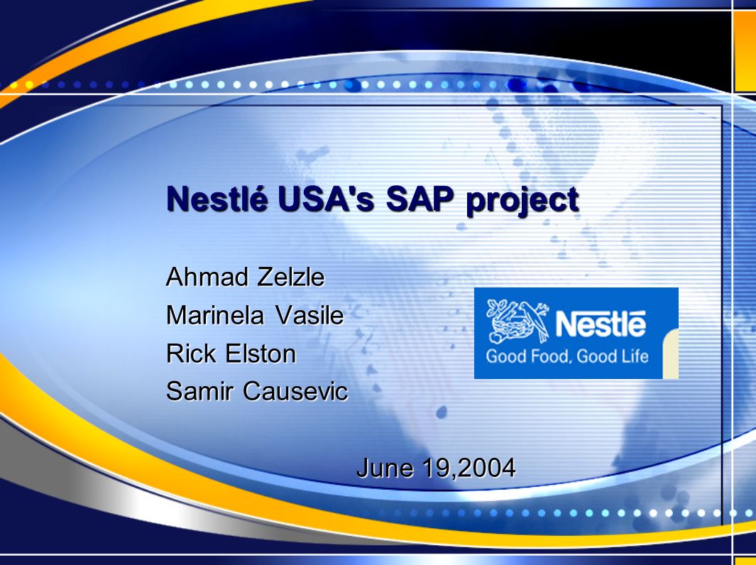 nestlé usa's sap project - ppt video online download nestlé usa's sap project - ppt video online download, Presentation templates