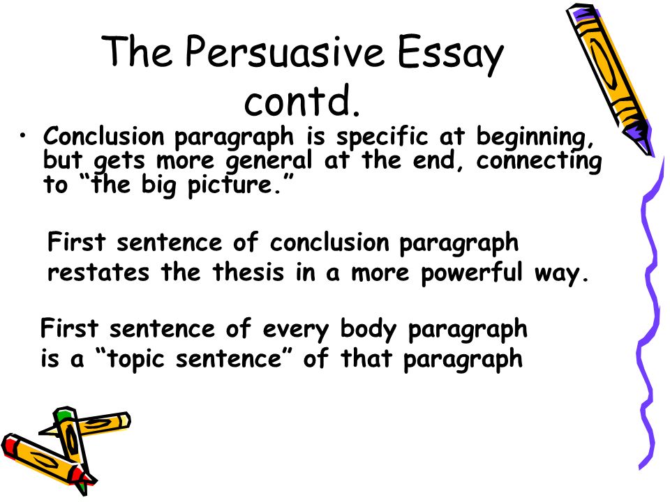 good ideas for a persuasive essay