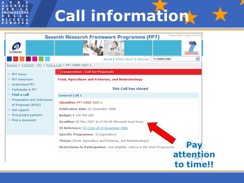 Call information Pay attention to time!!
