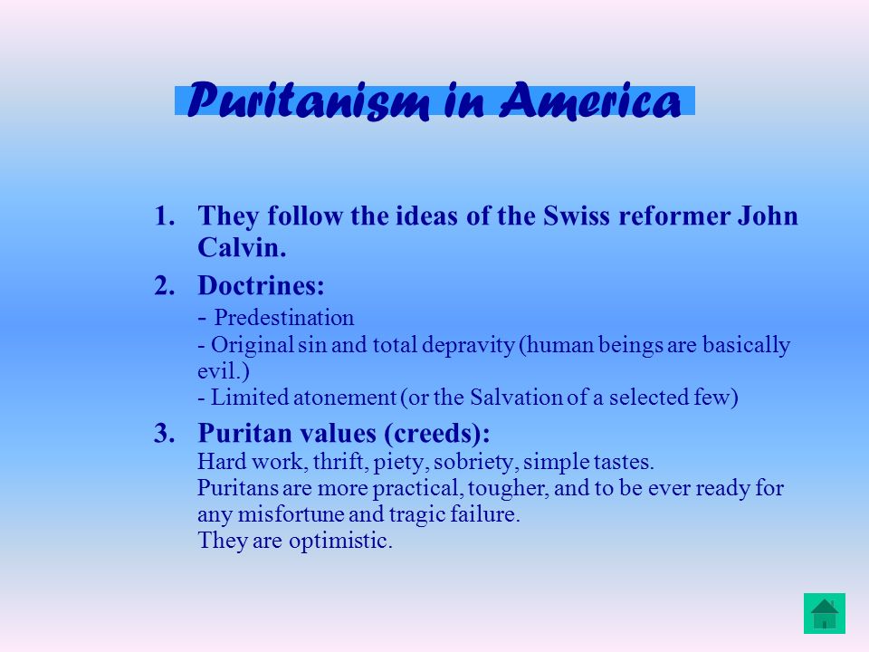 puritan society essay Our aim is to provide a new option which can help students write their researches taking as guideline excellent examples of any kinds of papers. puritan society essay Our aim is to provide a new option which can help students write their researches taking as guideline excellent examples of any kinds of papers.
