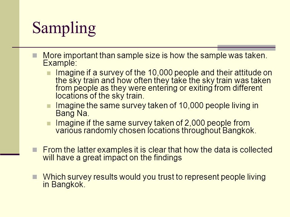 the importance of understanding sampling in research with a focus on why is sample size important