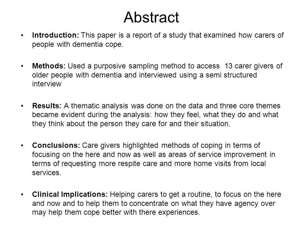 dementia paper